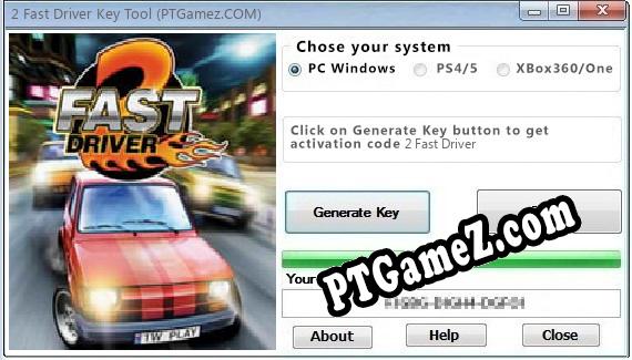 gerador de chaves 2 Fast Driver » PTGamez.com torrent jogos