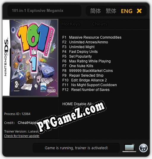 101-in-1 Explosive Megamix: Treinador (V1.0.67)