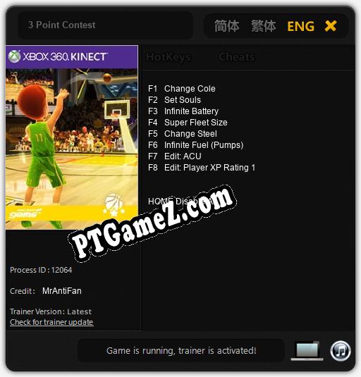 Treinador liberado para 3 Point Contest [v1.0.3]