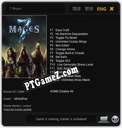 7 Mages: Treinador (V1.0.39)