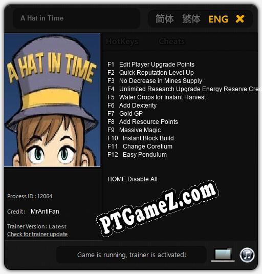 A Hat in Time: Treinador (V1.0.21)