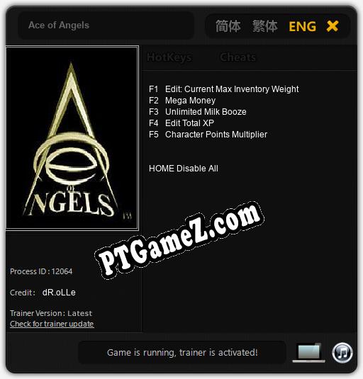 Ace of Angels: Trainer +5 [v1.2]