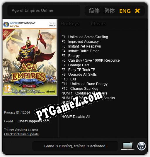 Age of Empires Online: Trainer +15 [v1.8]