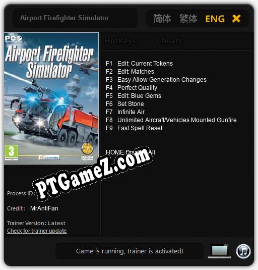 Airport Firefighter Simulator: Cheats, Trainer +9 [MrAntiFan]