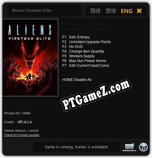 Aliens: Fireteam Elite: Cheats, Trainer +7 [dR.oLLe]