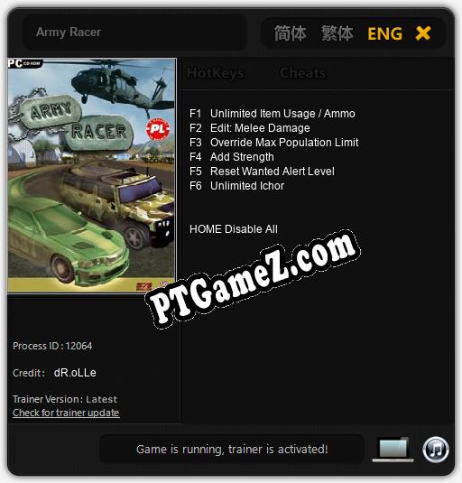 Army Racer: Treinador (V1.0.82)