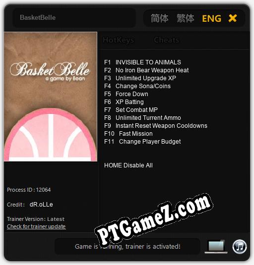 Treinador liberado para BasketBelle [v1.0.1]