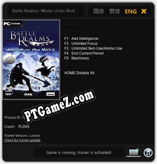 Battle Realms: Winter of the Wolf: Trainer +5 [v1.8]