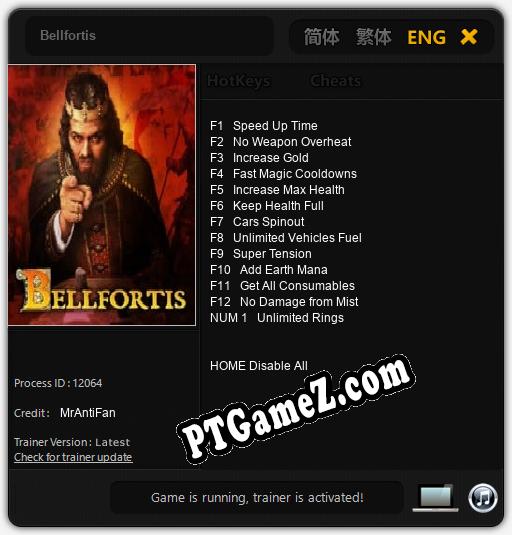 Bellfortis: Treinador (V1.0.84)