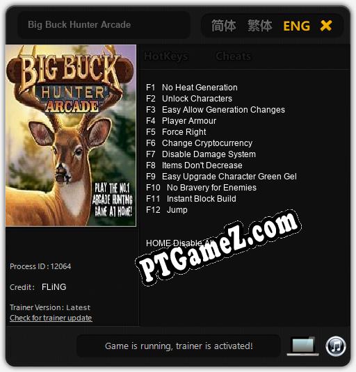 Big Buck Hunter Arcade: Cheats, Trainer +12 [FLiNG]