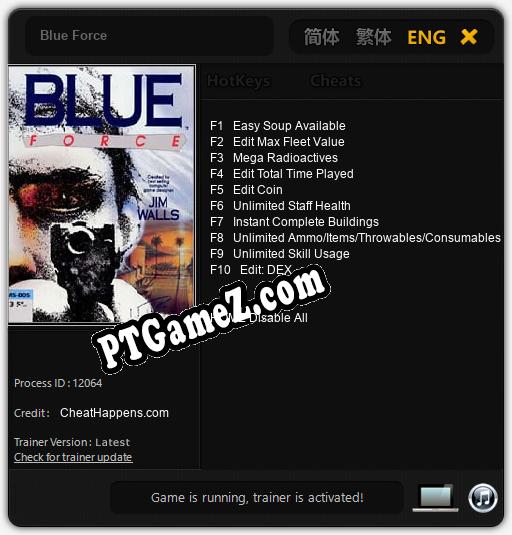 Treinador liberado para Blue Force [v1.0.9]