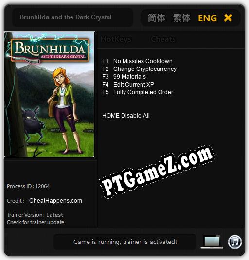 Brunhilda and the Dark Crystal: Cheats, Trainer +5 [CheatHappens.com]