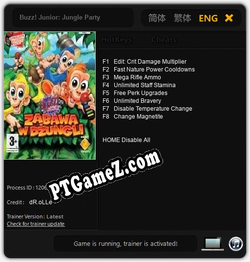 Buzz! Junior: Jungle Party: Treinador (V1.0.98)