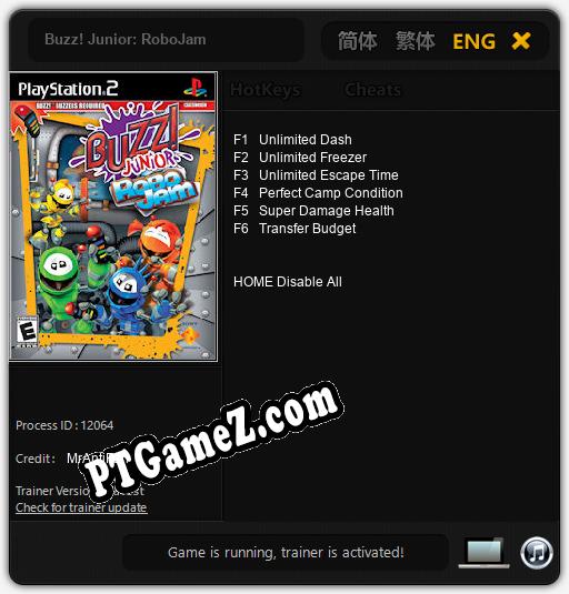 Treinador liberado para Buzz! Junior: RoboJam [v1.0.9]