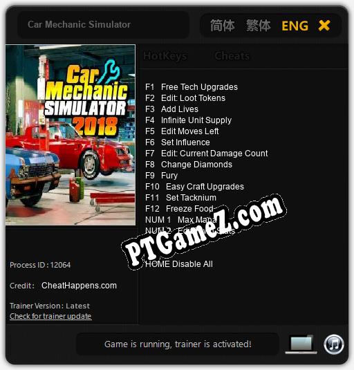 Car Mechanic Simulator: Cheats, Trainer +14 [CheatHappens.com]