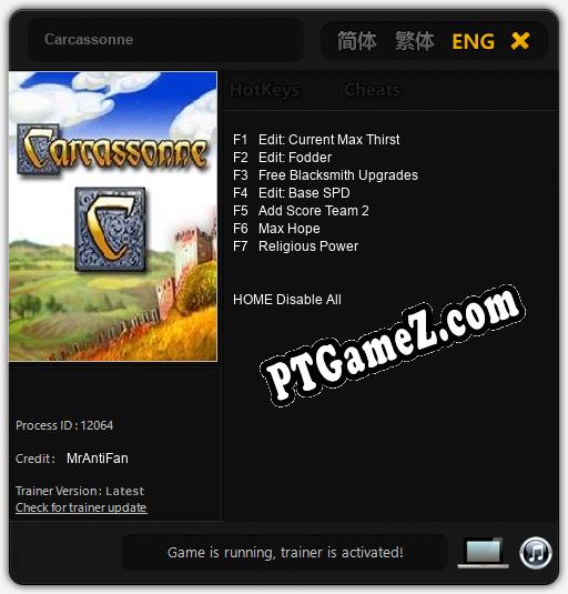 Carcassonne: Treinador (V1.0.14)