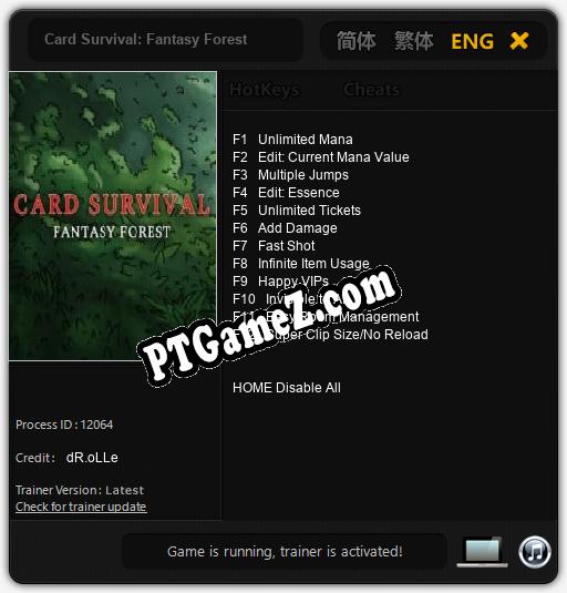 Card Survival: Fantasy Forest: Trainer +12 [v1.3]