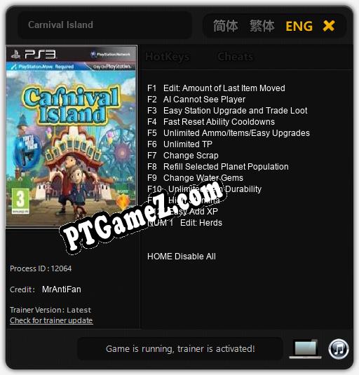 Carnival Island: Treinador (V1.0.44)