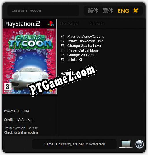 Carwash Tycoon: Treinador (V1.0.6)