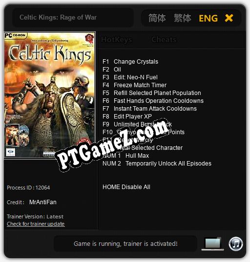 Celtic Kings: Rage of War: Cheats, Trainer +14 [MrAntiFan]