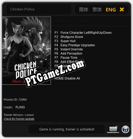 Chicken Police: Cheats, Trainer +9 [FLiNG]