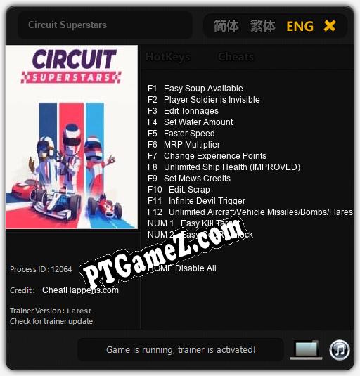 Circuit Superstars: Treinador (V1.0.99)