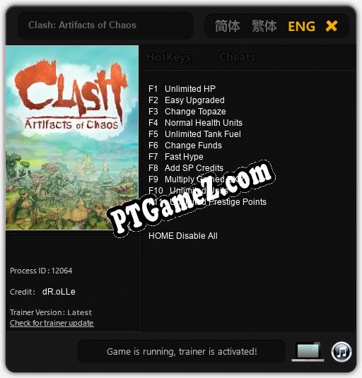 Clash: Artifacts of Chaos: Trainer +11 [v1.1]