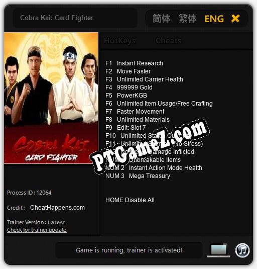 Cobra Kai: Card Fighter: Treinador (V1.0.11)