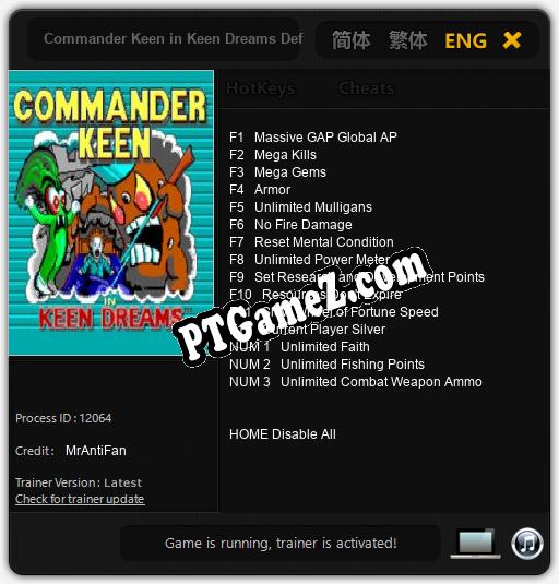 Commander Keen in Keen Dreams Definitive Edition: Cheats, Trainer +15 [MrAntiFan]