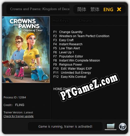 Crowns and Pawns: Kingdom of Deceit: Cheats, Trainer +12 [FLiNG]