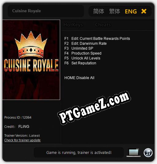 Cuisine Royale: Cheats, Trainer +6 [FLiNG]
