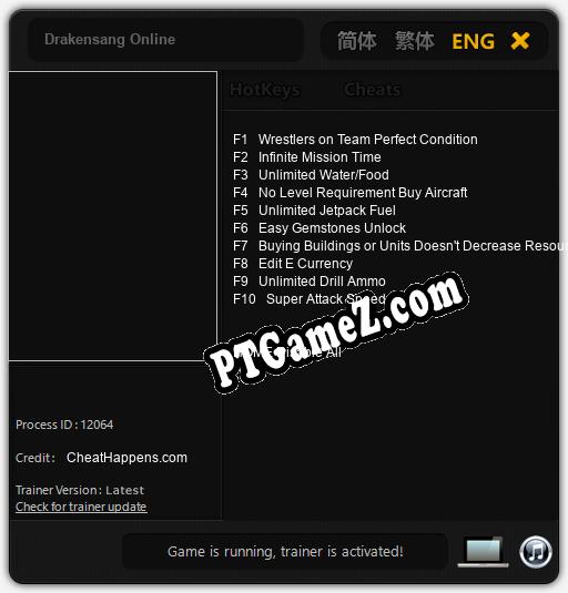 Drakensang Online: Treinador (V1.0.86)