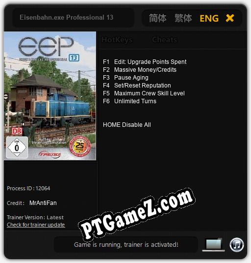 Eisenbahn.exe Professional 13: Treinador (V1.0.48)