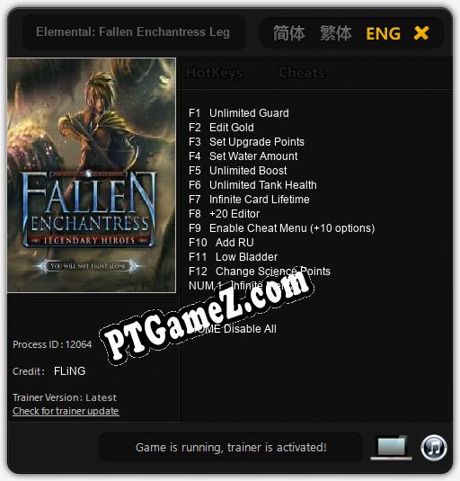 Elemental: Fallen Enchantress Legendary Heroes: Cheats, Trainer +13 [FLiNG]