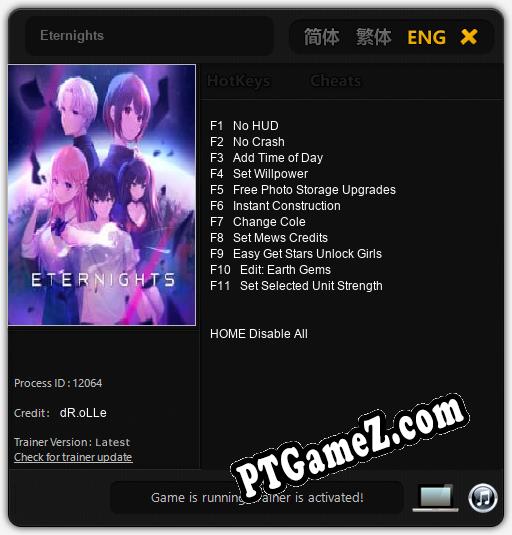 Eternights: Treinador (V1.0.88)
