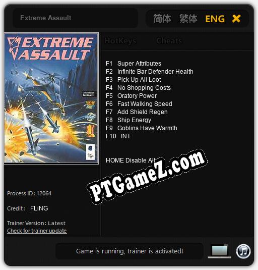 Extreme Assault: Treinador (V1.0.87)