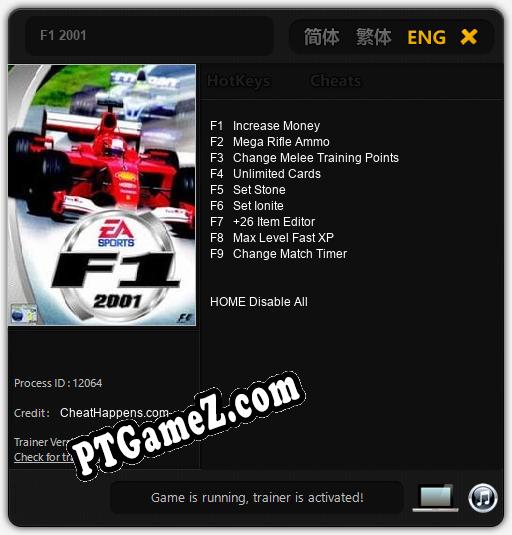 F1 2001: Treinador (V1.0.51)