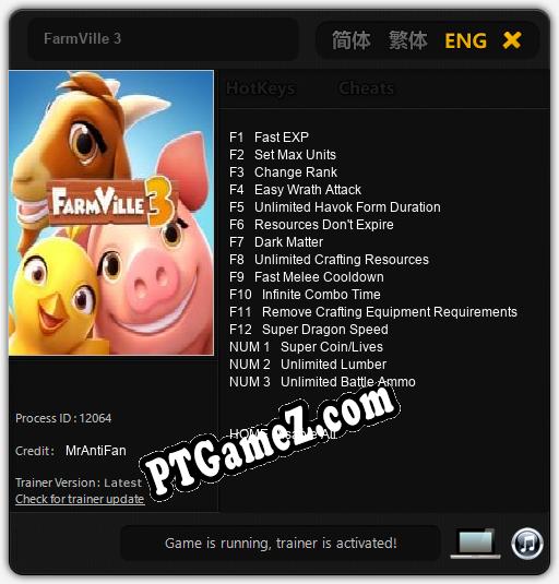 FarmVille 3: Cheats, Trainer +15 [MrAntiFan]