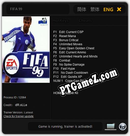 FIFA 99: Treinador (V1.0.18)