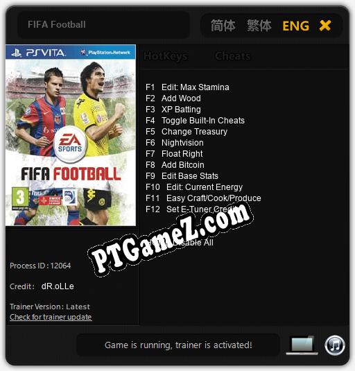 FIFA Football: Cheats, Trainer +12 [dR.oLLe]