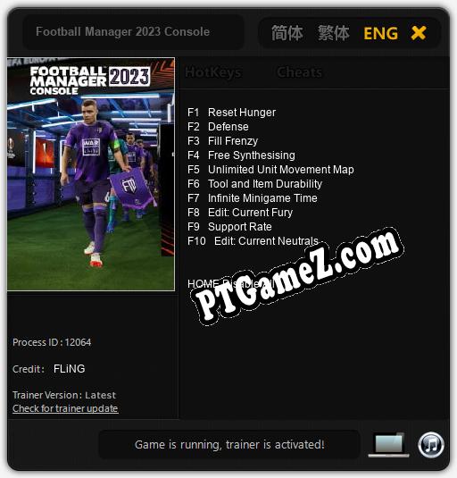 Football Manager 2023 Console: Cheats, Trainer +10 [FLiNG]