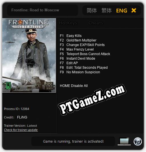 Frontline: Road to Moscow: Cheats, Trainer +9 [FLiNG]