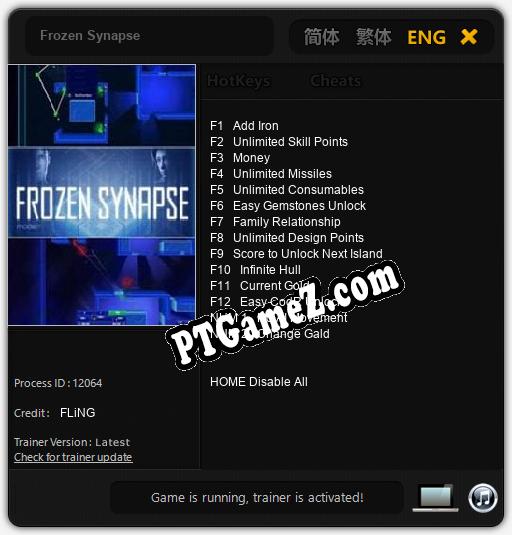 Treinador liberado para Frozen Synapse [v1.0.4]