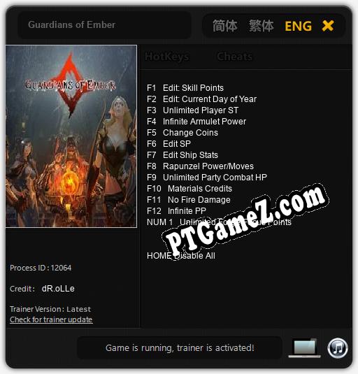 Guardians of Ember: Trainer +13 [v1.1]