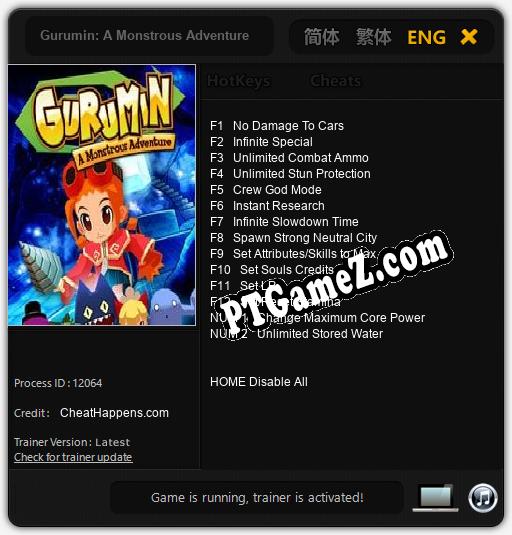 Gurumin: A Monstrous Adventure: Treinador (V1.0.65)