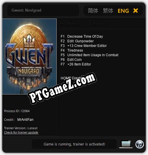 Gwent: Novigrad: Treinador (V1.0.99)