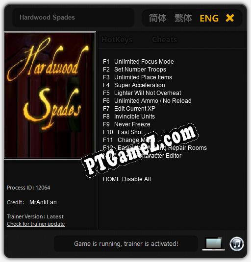 Hardwood Spades: Cheats, Trainer +13 [MrAntiFan]