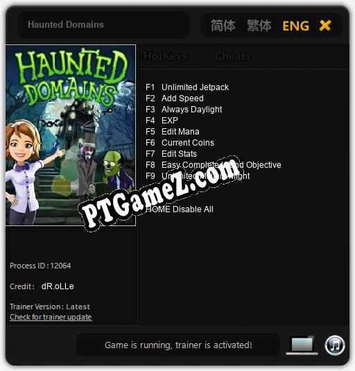 Haunted Domains: Treinador (V1.0.91)