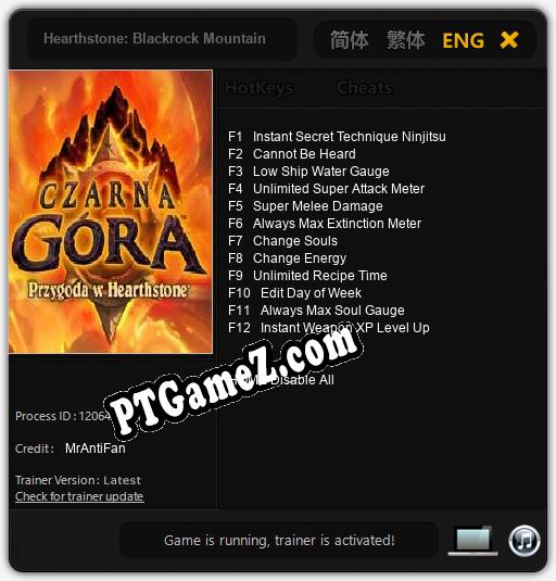 Hearthstone: Blackrock Mountain: Treinador (V1.0.50)