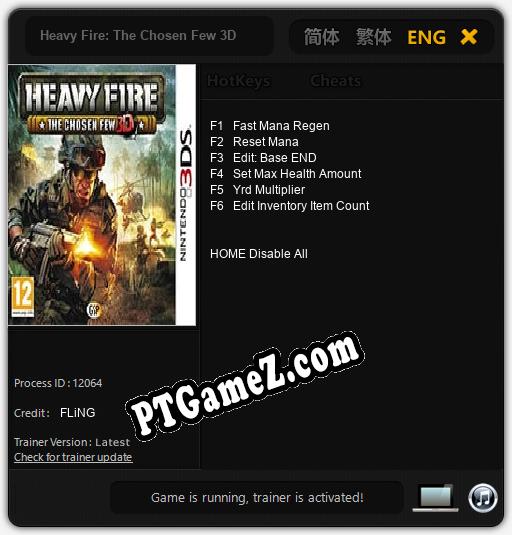 Heavy Fire: The Chosen Few 3D: Trainer +6 [v1.5]